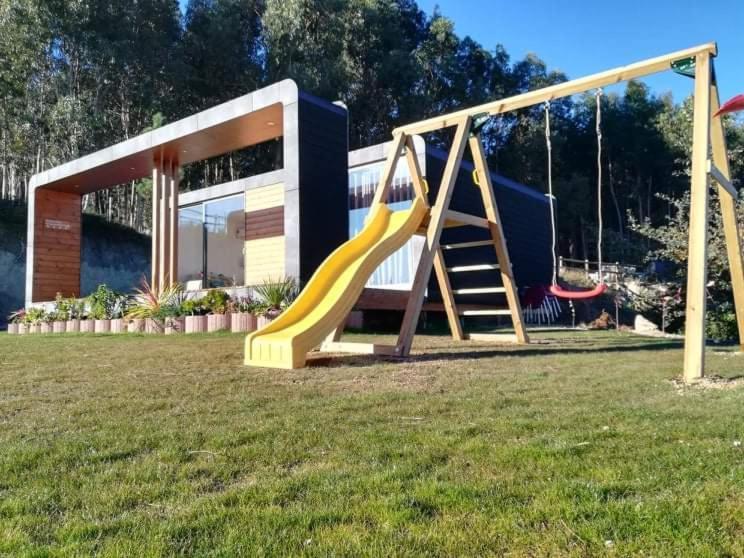 Bungalow Com Piscina Castelbuono Extérieur photo