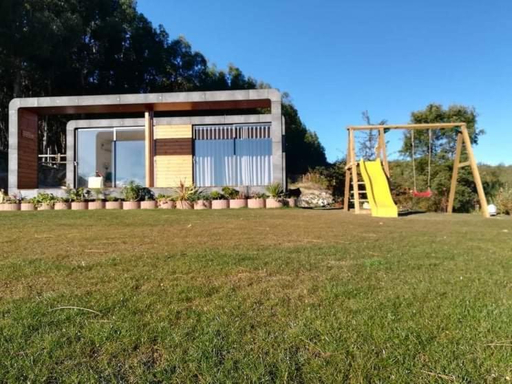 Bungalow Com Piscina Castelbuono Extérieur photo